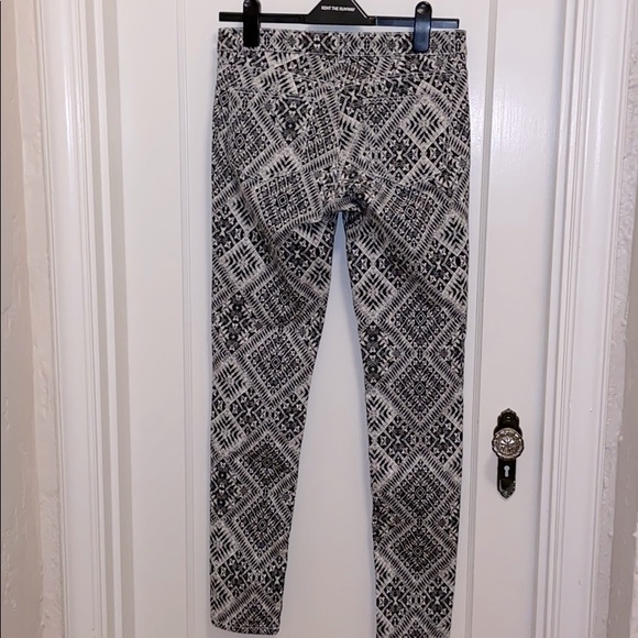 Black & white patterned skinny jeans - Picture 3 of 4